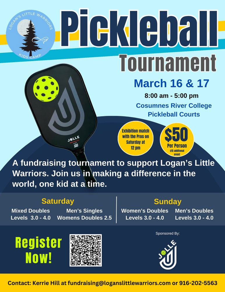 Logan’s Little Warriors Pickleball Tournament Elk Grove Pickleball